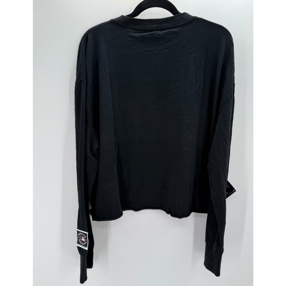 Mitchell & Ness Chicago Cubs Women's Boxy Crop Long Sleeve T-Shirt Size 2XL New - Picture 9 of 9